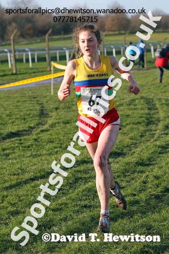 Junior womens Northern Cross Country  Championships, Pontefract. Photo: David T. Hewitson/Sports for All Pics